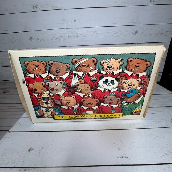 Gund Lands’ End Grizzly Grabinski Rugby Bear Plush 1994 w/ Original Box Vtg - Picture 5 of 13